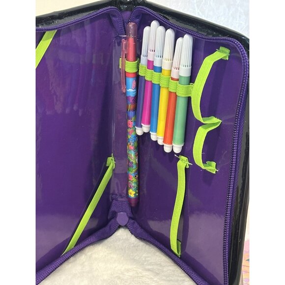 Vintage Lisa Frank Hunter The Cat Mini Zip Binder With Accessories - Picture 6 of 13